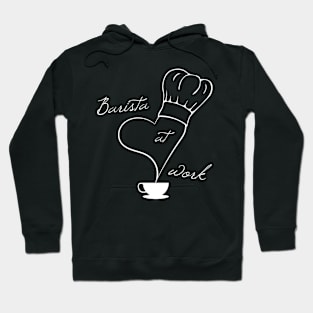 Barista at work, preparing coffee Hoodie